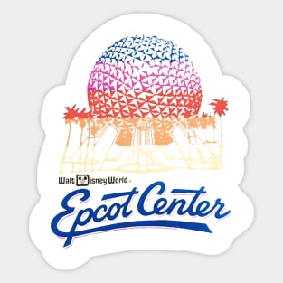 Retro EPCOT Center 80s Logo Sticker